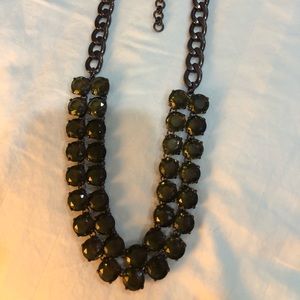 J. Crew brown crystal necklace